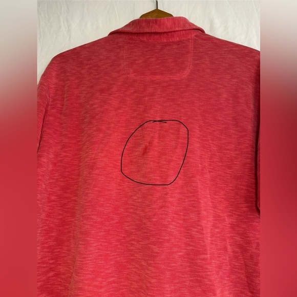 Tommy Bahama Men’s Collared Polo Shirt Red size Medium - Picture 4 of 11